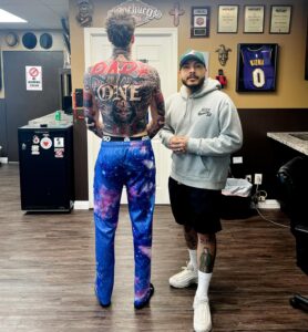 LaMelo Ball e a tatuagem gigante